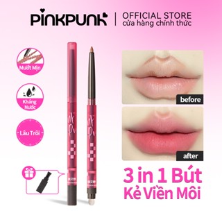 PinkPunk Chì Kẻ Viền Môi Lip Liner Màu Khỏa Bút kẻ môi Sắ kết cấu mịn màng 0.25g Thân Nâng Cao Môi  kháng nước lâu trôi Kẻ bọng mắt