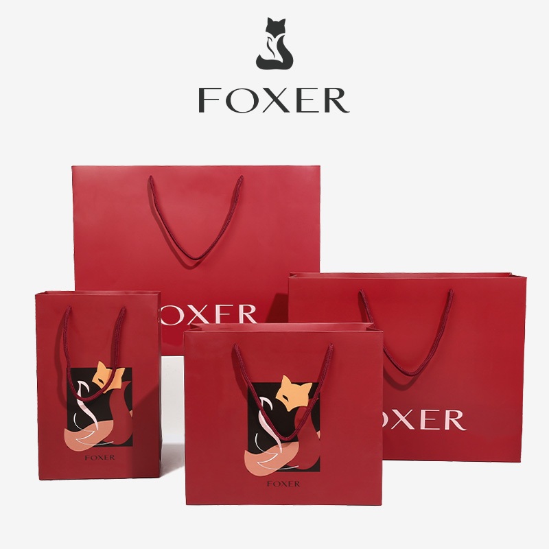 Túi xách nữ FOXER Túi quà màu đỏ