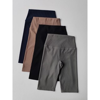 Quần Short Nữ Thể Thao Cho Nữ Mới Đi Xe Đạp Gân Chạy Bộ Thể Dục Eo Cao Đẩy Lên Tập Gym Quần Short Quần Legging Tập Yoga Quần Ngắn