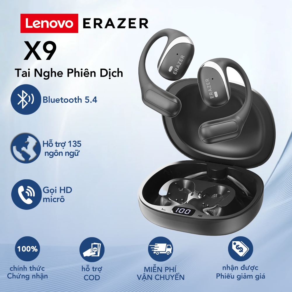 Lenovo ERAZER X9 OWS Tai nghe không dây  Bluetooth 5.4 âm thanh nổi Hifi Music IPX4 Tai nghe thể thao | BigBuy360 - bigbuy360.vn