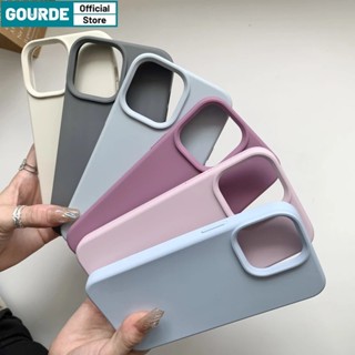 Ốp điện thoại trơn Chống Sốc cho IPhone 11 15 16 Pro Max 12 14 13 Promax IP 7 8 Plus X XS XR XsMax Ốp lưng silicon mềm chống trầy xước Cao Cấp-Gourde Case