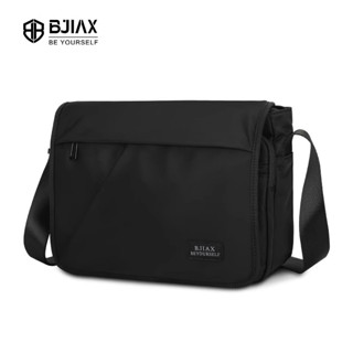 BJIAX Men's Slant Bag Công suất lớn Slant Bag Men không thấm nước Nylon vải thời trang đơn vai túi