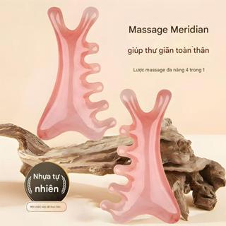 [Cod] Dụng cụ mát xa da mặt Máy mát xa đầu chống lão hóa Máy cạo cổ Gua Sha để thư giãn nâng và săn chắc da Lý tưởng để chăm sóc da Dụng cụ làm đẹp giảm béo mặt thường ngày