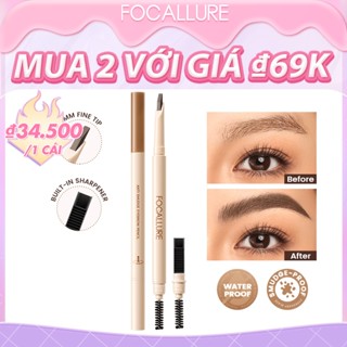 Focallure EverSharp Blade Bút chì kẻ mày 0.1MM Đầu siêu mịn Chống thấm nước Sắc tố cao