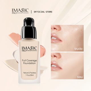 Imagic Liquid Foundation Chống Thấm Nước Face Base 5 Màu Trang Điểm Mặt Kiểm Soát Dầu