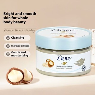  【bản Mỹ  * bản Đức  Kem tẩy tế bào chết Dove chiết xuất lựu dưỡng ẩm làm trắng da toàn thân Làn da trắng mịn 225ml 