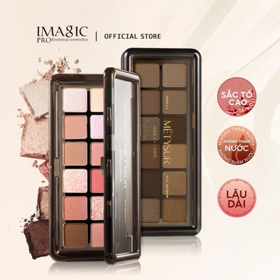 Phấn Mắt IMAGIC 12 Màu Sắc Tố Cao Phấn Mắt Mờ & lung linh Bóng Lâu Dài Trang Điểm Mắt Chống Thấm Nước