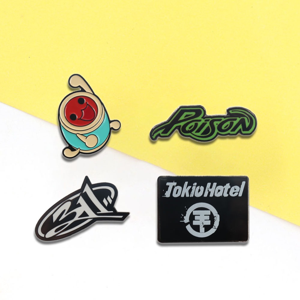 Huy hiệu men ca sĩ trâm cài ban nhạc Rock, được sử dụng cho ba lô, phụ kiện thời trang, trang trí qu