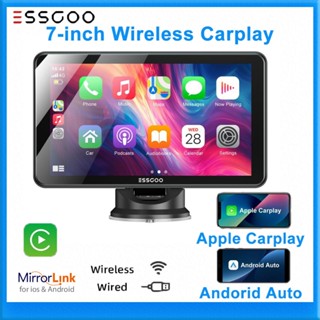  Carplay và Angroid Auto Kết nối không dây và có dây 7 inch Máy nghe nhạc di động trên ô tô Kết nối Bluetooth   wifi Chiếu màn hình gương 