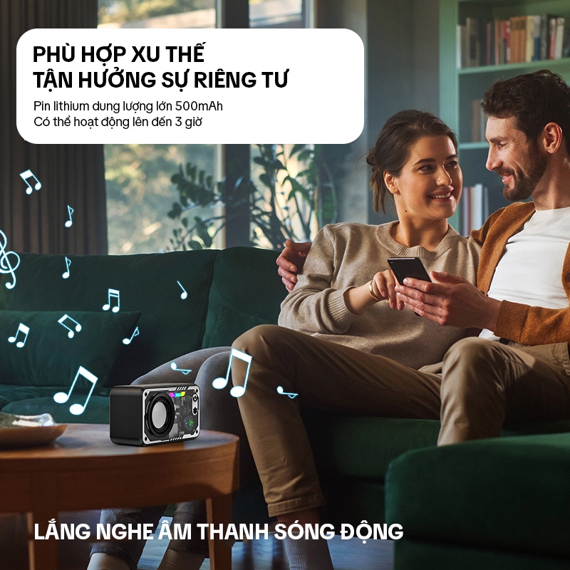 GOOJODOQ Loa Bluetooth LED 5.3 Hệ thống âm thanh vòm Loa đa chức năng RGB Có thể kết nối với máy tính để bàn / máy tính xách tay / TV / loa điện thoại di động / hỗ trợ kết nối có dây | BigBuy360 - bigbuy360.vn