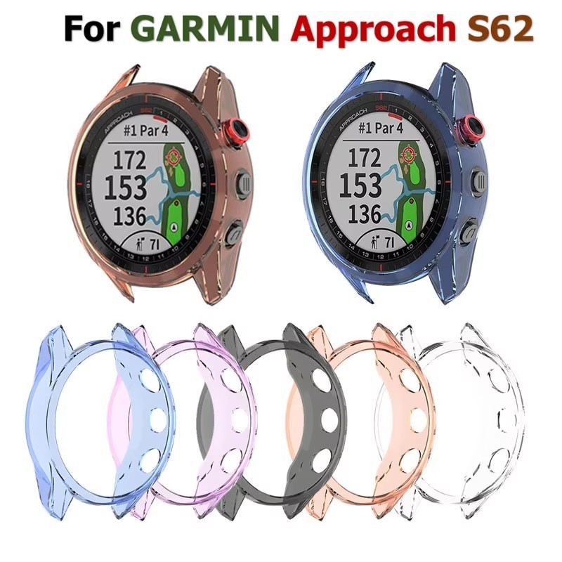 Tương thích với Vỏ bảo vệ Garmin Approach S62, Vỏ bảo vệ TPU cho Garmin Approach S62