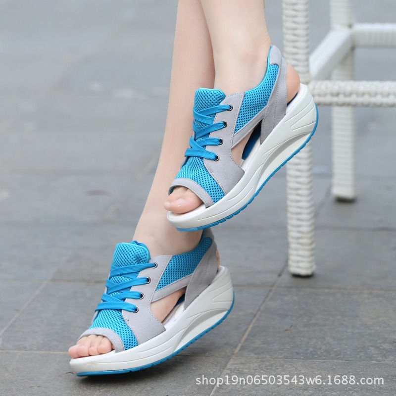 Giày sandal cao gót phong cách gladiator giản dị cỡ lớn cho nữ