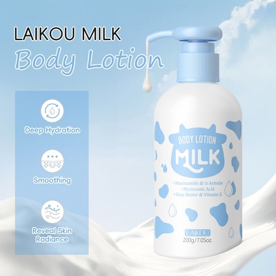 Sữa dưỡng thể LAIKOU Sữa dưỡng da mịn màng Dưỡng ẩm sâu Glow Radiance 200g