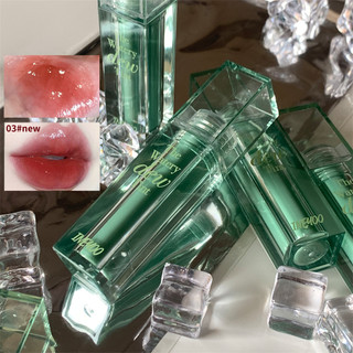  Gương dưỡng ẩm Abpopa Ineyoo Ice Lip Glaze màu ba chiều và màu sắc lâu trôi 