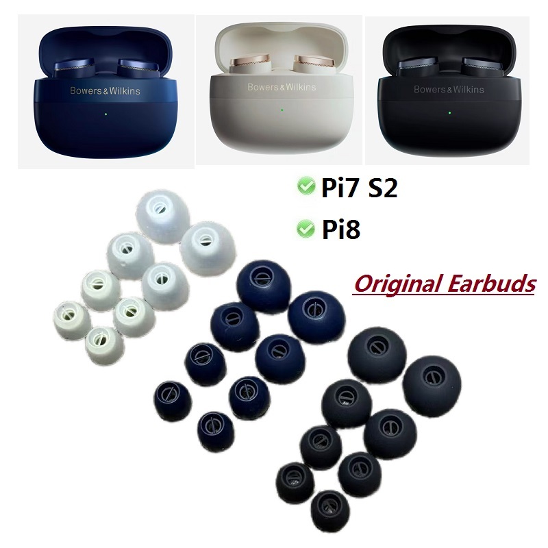 Đầu tai silicon chính hãng Tai nghe nhét tai cho B & W Bowers & Wilkins Pi7 S2 / Pi8 Tai nghe blueto