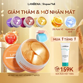 Mặt Nạ Mắt Collagen Giảm Quầng Thâm LANBENA Retinol/Vitamin C Chống Lão Hóa, Hỗ Trợ Trẻ Hóa, Sinh Học,Dạng Gel Làm Mát, Giảm Nhăn, Làm Mờ Quầng Thâm Mắt, Dưỡng ẩm sâu, Giá Rẻ Dùng Hàng Ngày, Dành Cho Da Nhạy Cảm, Ban Dêm(Hộp/60 miếng)