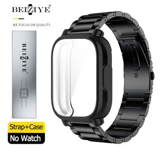 Beiziye Dây đeo bằng thép không gỉ + Vỏ cho Xiaomi Redmi Watch 5 Active 5 Lite Đồng Hồ Thông Minh