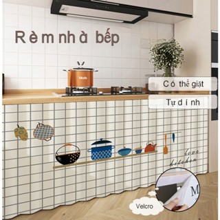 Rèm tủ Trang trí Rèm tủ bếp chống bụi