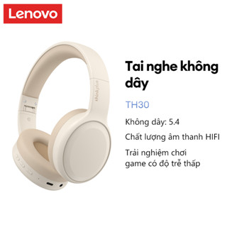 Tai nghe Bluetooth Lenovo TH30 Tai nghe không dây Chơi game Độ trễ thấp Âm nhạc Giảm tiếng ồn Cảm ứng thông minh có Mic BT5.4