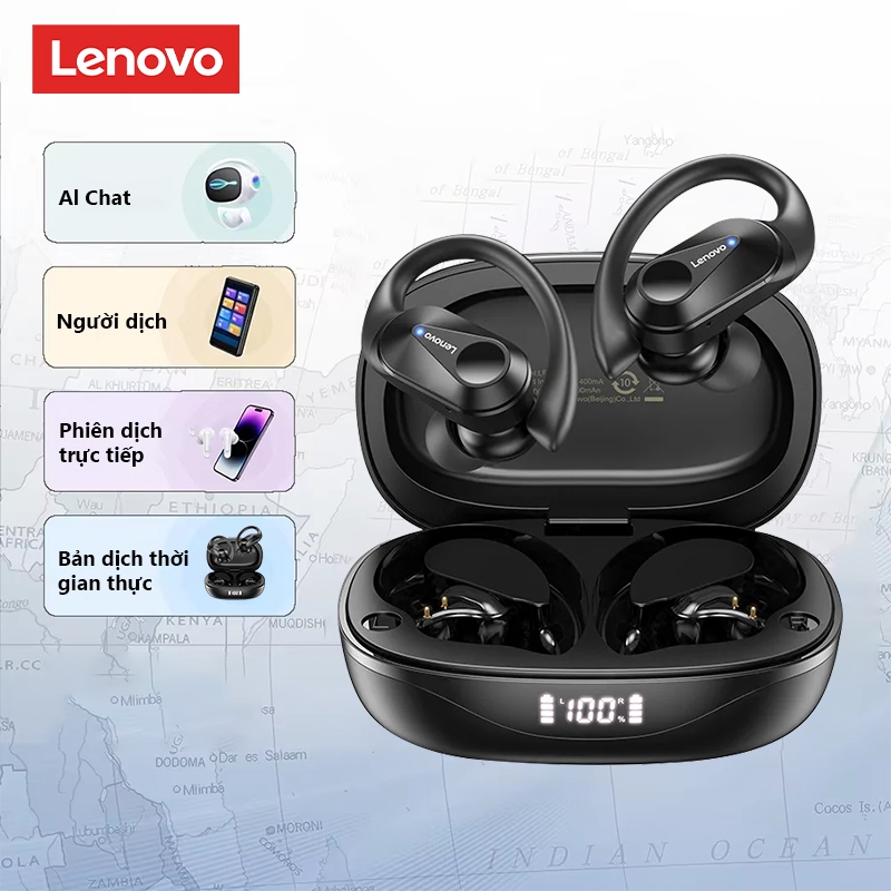 Lenovo LP75 AI Thông Minh Thời Gian Thực Dịch Tai Nghe Không Dây Hifi Chất Lượng Âm Thanh Pin Dung T