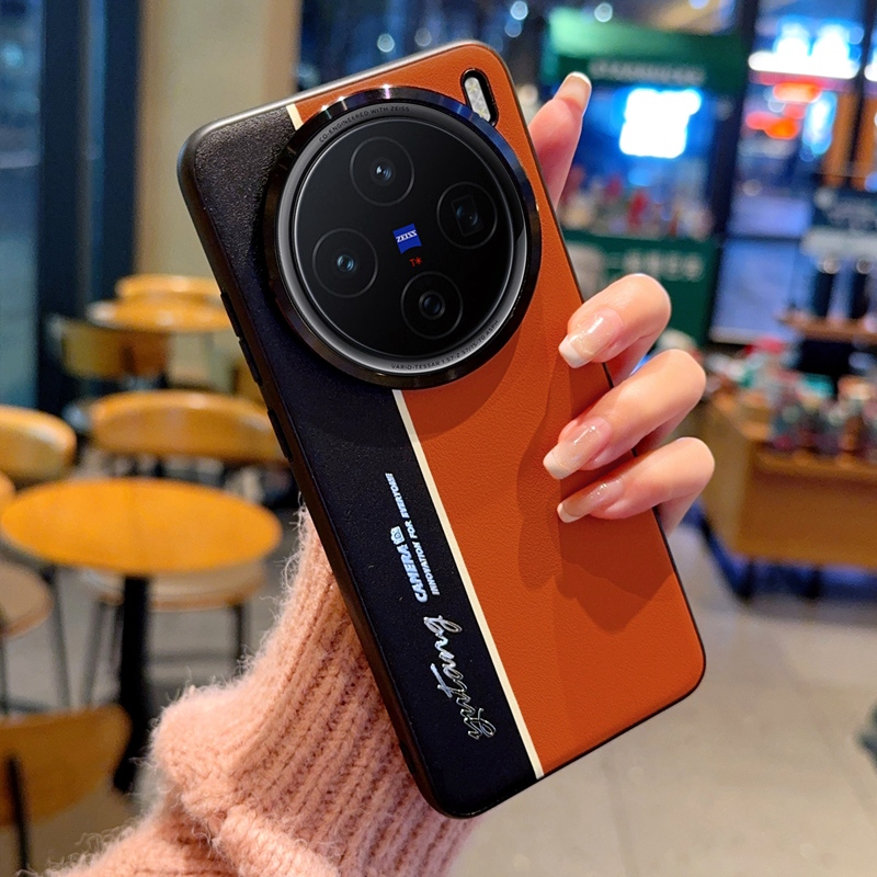 Dành Cho Vivo X300 X200 Ultra X300S X200S X200 X300 Pro X200 Pro mini Ốp Lưng Da PU Sang Trọng Màu S