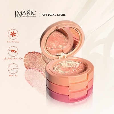 Bảng phấn mắt IMAGIC 3 màu kết cấu mềm mại dễ lên màu không nhòe 30g