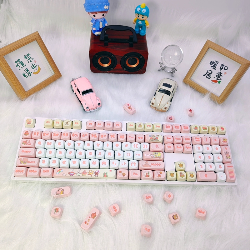 [Chỉ Keycap] Spongebob Keycap 116 Phím MOA Profile PBT thăng hoa cho bàn phím cơ Cherry MX Switch RK