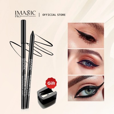 Bút kẻ mắt chống nước IMAGIC Bút chì trang điểm Dụng cụ làm đẹp + 1 chiếc Máy mài đen / trắng / màu khỏa thân
