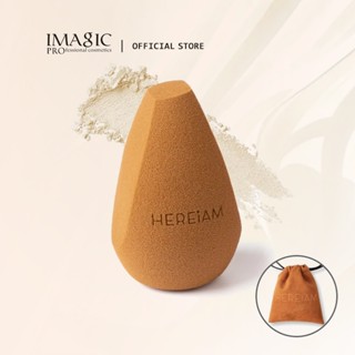   Hàng mới về  Bông mút trang điểm HEREIAM 4001 tán kem nền sử dụng ướt khô kèm túi đựng 