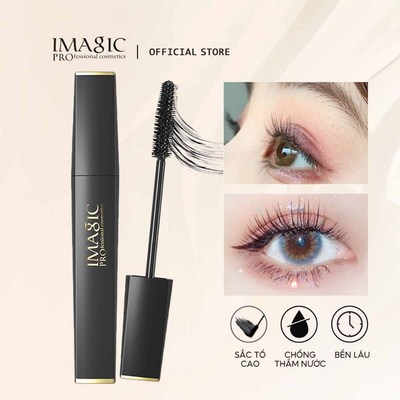 Imagic Chuyên Nghiệp Chống Thấm Nước Mascara Lông Mi Gel Dày Uốn Ống Kéo Dài Uốn Chống Mờ Tự Nhiên Dài Mi Trang Điểm Mắt Mỹ Phẩm