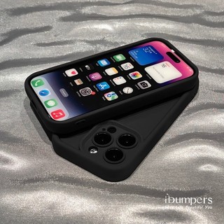 ibumpers ốp lưng Iphone đẹp đơn giản nhám đen chống bẩn ốp điện thoại dày dặn silicone mềm chống rơi sang chảnh chống sốc cho Iphone 16 15 14 12 13 11 pro max IP 7 8 plus Iphon x xs xr xs max