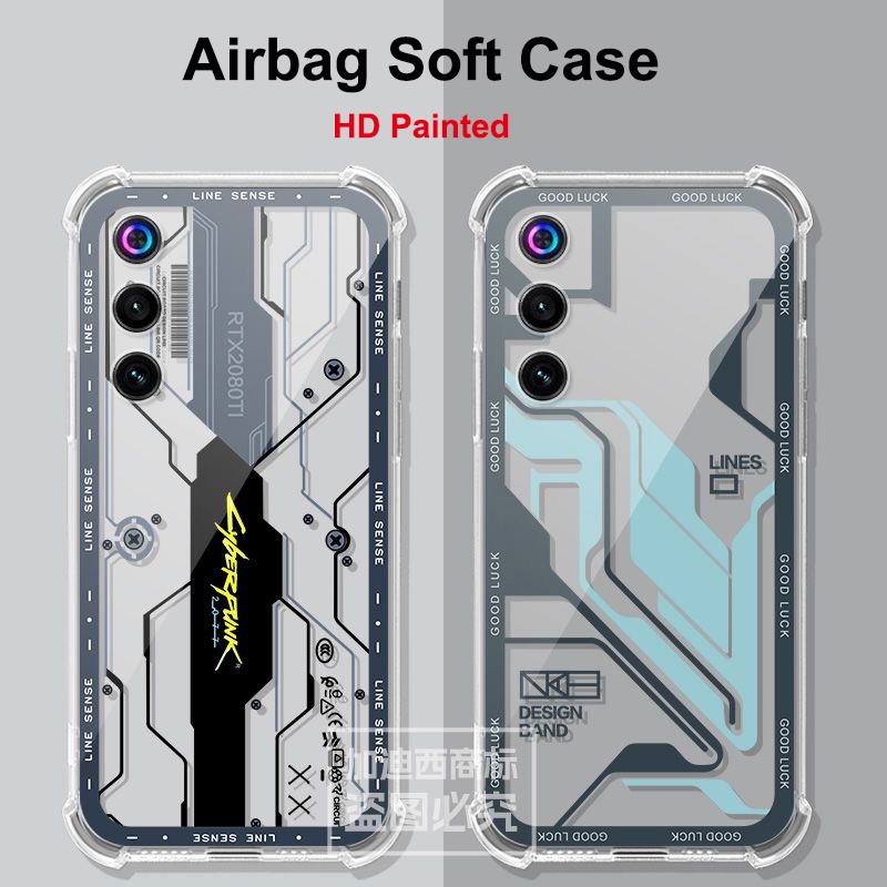 Dành Cho Nubia Red Magic 10Air NX789J Ốp điện thoại Red Magic 10 Pro + Túi Khí Trong Suốt Silicon TP