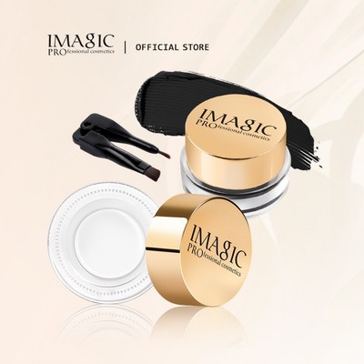 Imagic Bút Kẻ Mắt Chống Thấm Nước Gel Trang Điểm Mắt Sắc Tố Đều Lâu Dài Gel Mỹ Phẩm Kẻ Mắt Có Bàn Chải 24 Giờ Đen / Trắng / Xanh Dương