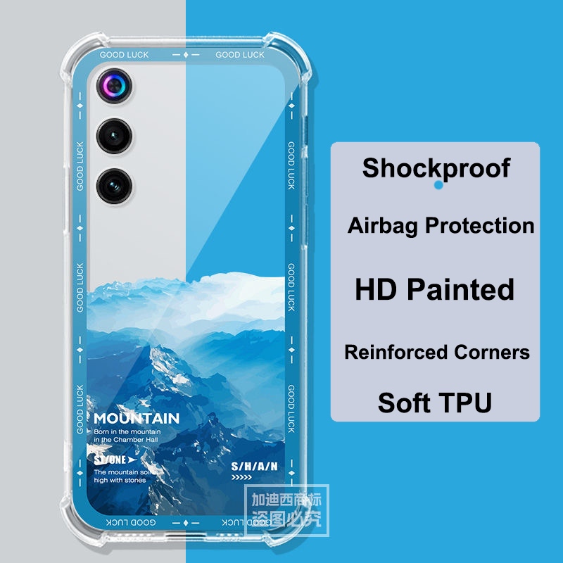 Dành Cho Nubia Red Magic 10Air NX789J Ốp điện thoại Red Magic 10 Pro + Túi Khí Trong Suốt Silicon TP