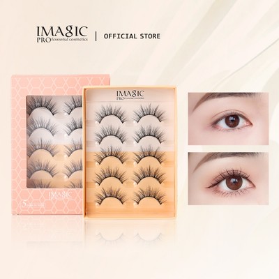 Set 5 cặp lông mi giả IMAGIC 3D trang điểm làm đẹp tự nhiên chống thấm nước lâu trôi