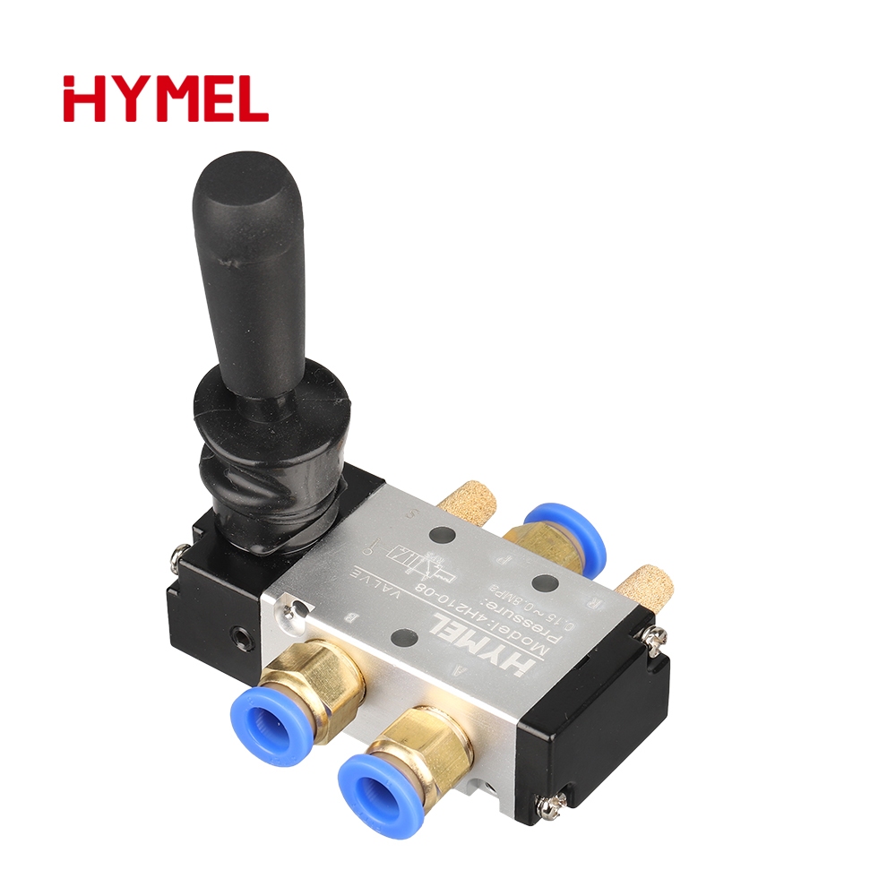 4H210-08 5 / 2 Chiều Khí Nén Tay Đòn Bẩy Van Vận Hành Điều Khiển Bằng Tay 2 Vị Trí 3 5Port Đẩy-Pull 