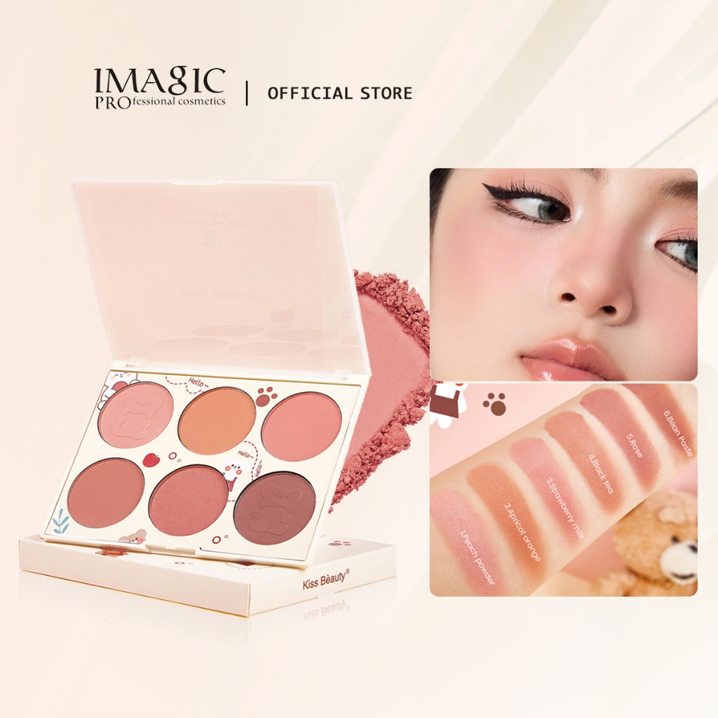 Bảng má hồng IMAGIC 6 màu tạo khối tự nhiên không thấm nước 142g | BigBuy360 - bigbuy360.vn