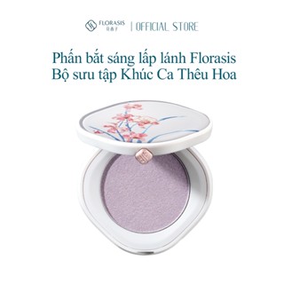 Florasis ( Hoa Tây Tử) Phấn Highlight Mini-  Dewdrop Glow – Phiên Bản Thêu Tay Đặt Biệt—4g
