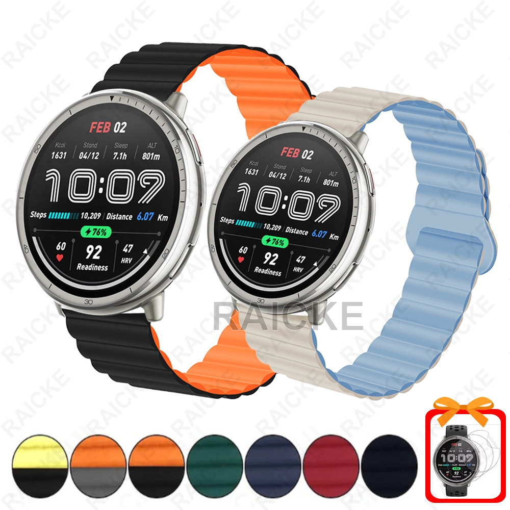 Dây đeo silicon mềm thay thế cho Amazfit Active 2/2 Square/Amazfit Active 3 Premium/Amazfit Active M