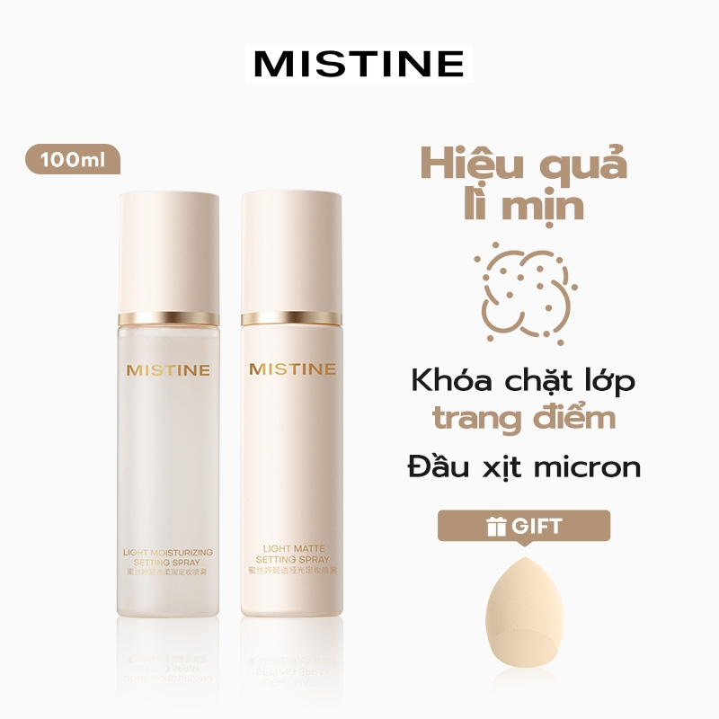 xịt khoá makeup Mistine xịt khoá nền 100ml/30ml Hiệu quả lì mịn