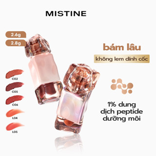 Son kem lì và son bóng lì phiên bản MISTINEThai Latte 2.6g/2.8g MISTINE THAI LATTE LONG WEAR LIP CREAM/MISTINE THAI LATTE LONG WEAR LIP GLAZE