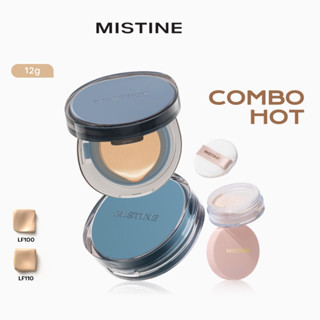 Mistine Poreless BB CC Cushion Kem che khuyết điểm kiểm soát dầu chống thấm nước lâu trôi + Bột rời Mini