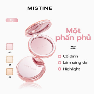 Bột trang điểm dạng bột nhỏ gọn MISTINE 4K 9g Kem che khuyết điểm kiểm soát dầu Chống thấm nước Trang điểm chống mồ hôi Thích hợp cho mọi loại da