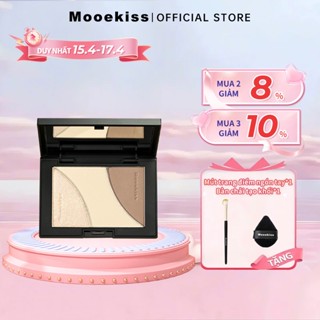 Bảng Khối Mooekiss Phấn Bắt Sáng Bảng Trang điểm Tự Nhiên Lâu Trôi Chống Nước 16.5g