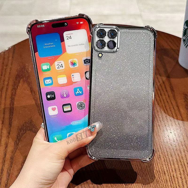 Ốp điện thoại Mềm Cho Samsung Galaxy A22 A12 M12 F12 M32 M22 F22 4G Flash Powder TPU Mềm Vỏ Lưng