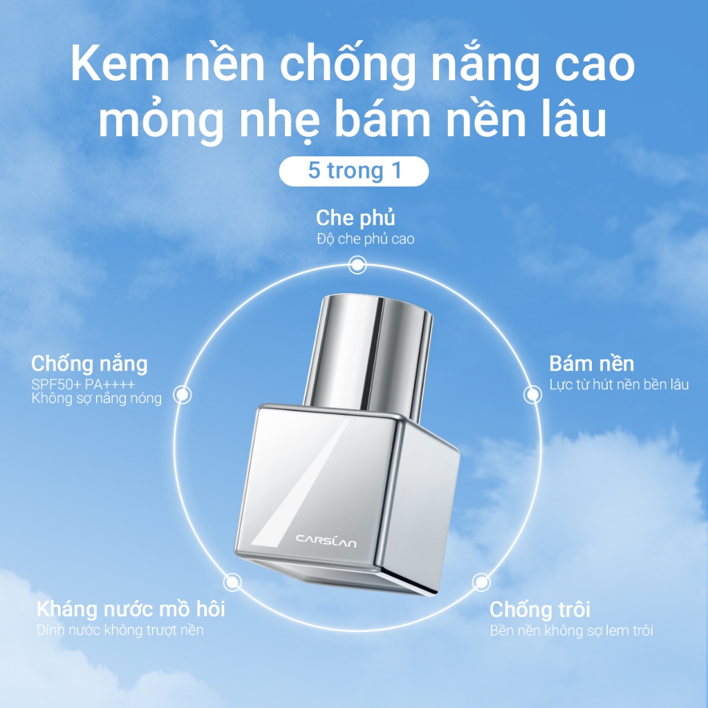 Kem Nền chống nắng Carslan White Magnet chống lem kháng nước SPF50+ PA++++ 30g | BigBuy360 - bigbuy360.vn