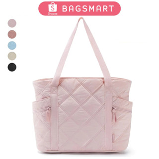 BAGSMART Túi Tote Bag Puffer Carry Tote Bag có Khóa Kéo, Túi Xách Du Lịch Thiết Yếu Túi Y Tá chần bông