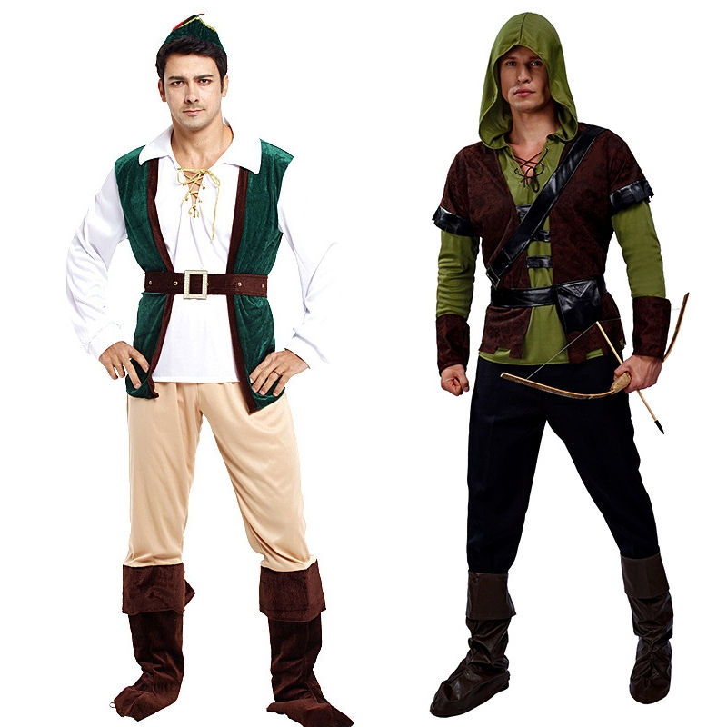 Người Lớn Robin Hood Peter Pan Nam Cướp Biển Cosplay Halloween Rừng Hoàng Tử Trang Phục Hóa Trang Rừ