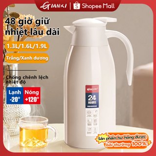 GIANXI【Có hàng tồn kho  bình nước giữ nhiệt chai nhựa bình giữ nhiệt bình thuỷ tinh đựng nước Phích nước nóng pha trà cao cấp 1.3-1.9L