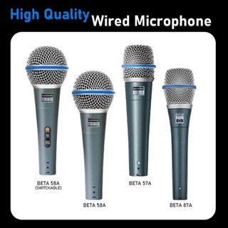 [Cod] Micro có dây Beta 58A Beta 57A Beta 87A Micro kim loại năng động chất lượng cao Beta 57A Hỗ trợ âm thanh tốt trên máy tính Beta 87A để hát Karaoke tại nhà